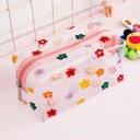 Átlátszó kozmetikai táska PVC-ből vidám mintával és cipzárral Kozmetikumok és piperecikkek tárolására táskába vagy útra Kompakt 19 x 9 x 10 cm 6