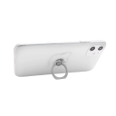 Átlátszó mobiltelefon tartó gyűrűvel téglalap mintával műanyag telefonállvány gyűrűs fogantyú a mobil kényelmes használatához 2