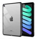 Átlátszó tok iPad mini 6 tablethez szilikon kerettel megerősített sarkokkal fekete színben, kijelző, élek és hátlap védelme 1