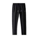 Atmungsaktive, elastische Herrenhose mit gerader Passform, lässige und bequeme Hose für den Alltag, lockere Taille, stilvolle, luftige Hose 4