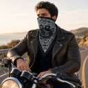 Atmungsaktives Gesichtstuch und Halstuch mit dreieckiger Spitze und Paisley-Muster in universalgröße für Motorrad, Ski und Wandern unisex 9