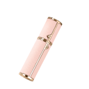 Atomiseur de voyage pour parfum 5 ml en cuir PU et métal avec détails dorés décoratifs flacon compact pour transporter le parfum 4