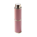 Atomizador de vidro de viagem para perfume com capa de pele sintética 8 ml borrifador recarregável com acessórios para transferência 3