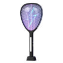 Atraente elétrico 3 em 1 3000V Raquete recarregável contra insetos Tipo-C Carregamento Rede alargada Plástico ABS Lâmpada UV Doméstica Moscas Mosquitos 1