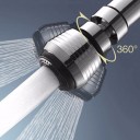 Attacco girevole per rubinetto 360° Testa snodata per dirigere il flusso d'acqua Filettatura Argento con elementi neri 2