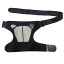 Attelle réglable noire pour les épaules Support orthopédique contre la douleur Sangle unisexe respirante pour le soutien en cas de blessure 2
