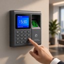 Attendance Terminal with Fingerprint and RFID Reader Capacity 1000 Users Display 1.8 Inches USB Grey For Attendance and Access Recording 4