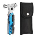 Attrezzo multifunzionale martello pinze coltello cacciavite 8,5×17 cm pieghevole acciaio inossidabile per campeggio riparazioni e uso di emergenza 5
