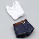 Atuendo para Barbie: camiseta sin mangas y pantalones cortos 2