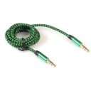 Audio Kabel AUX 3,5 mm Klinke Stecker auf Stecker 1 m mit geflochtenem Mantel Gerade Stecker Für die Verbindung von Telefon mit Lautsprecher 5