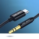 Audio Kabel USB-C auf 3,5 mm Klinke 1 m Nylonummantelung Gehäuse aus Aluminiumlegierung Zum Anschluss des Telefons an das Autoradio 5