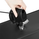 Aufblasbare Matratze fürs Auto 170 x 120 cm Schwarz PVC + Flockung Mit Pumpe und Kissen Reisematratze mit Unterlage und Aufbewahrungstasche 6