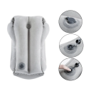 Aufblasbares Reisekissen 30 x 35 x 55 cm aus PVC Ergonomisches Kissen für Flugzeuge, Autos und Züge Nacken- und Rückenstütze Faltbares Design 3