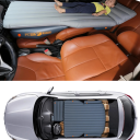 Aufblasbares schräges Kissen für das Auto 70 x 45 cm Dunkelblau PVC Aufblasbare Matratze vordere Schräge Unterlage Reisekomfort 5
