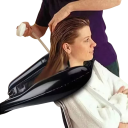 Aufblasbares Waschbecken für Haare 60 x 38 x 10 cm Tragbares faltbares PVC-Kissen für schwangere Frauen und Senioren Schnelles Aufblasen und Entleeren 2