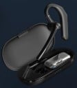Auricular Bluetooth 5.0 atrás da orelha com braço e caixa de carregamento Microfone duplo Para o ouvido direito e esquerdo Alcance de 10 m Liga 2