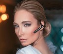 Auricular Bluetooth 5.0 handsfree para o ouvido com almofada e microfone duplo Controlo de chamadas e música Duração da bateria 8 horas Preto 3