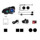 Auricular Bluetooth Q28 MAX com câmara microfone universal 1960x1080P WiFi IP65 50 h de autonomia Suporte SD Sem intercomunicador 3