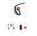 Auricular sem fios para orelha com microfone para chamadas e música Bluetooth Controlo de volume Assistente de voz Carregamento USB Preto 3