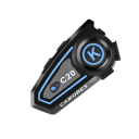Auriculares Bluetooth para casco de motocicleta abierto con micrófono rígido IPX7 Resistente al agua Bluetooth 5.3 1000 mAh Reducción de ruido ligero 1