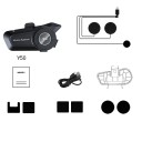 Auriculares Bluetooth para casco integral con control por voz, Bluetooth 5.3, 60 horas de duración de batería, soporte para 2 teléfonos y resistencia 3