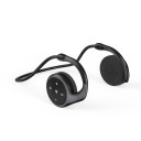 Auriculares Bluetooth supra-aurais com arco de cabeça Autonomia de 10 horas Bateria de 450 mAh Slot para cartão Micro SD até 32 GB Controlo 1