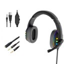 Auriculares de gaming com retroiluminação e microfone 2