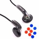 Auriculares de graves tipo botón con cable de 1,2 m y 8 fundas de espuma Conector de 3,5 mm jack Rango de frecuencia de 16 Hz a 23,2 kHz Sensibilidad 3