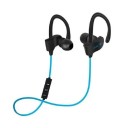 Auriculares deportivos Bluetooth intraaurales con ganchos detrás de la oreja con micrófono y control en el cable Bluetooth 4.1 Duración de 3 a 4 3