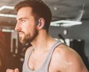 Auriculares inalámbricos detrás de la oreja con arco detrás de la cabeza Bluetooth 5.0 Micrófono y control de llamadas Duración 5 horas Alcance 5