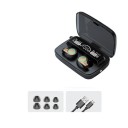 Auriculares inalámbricos intrauditivos con micrófono Bluetooth 5.1 Control de música y llamadas Estuche de carga de 3500 mAh con pantalla de estado 4