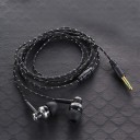 Auriculares intrauditivos de bajos con cable trenzado para escuchar música y videos Conector jack de 3,5 mm para teléfono y computadora 1