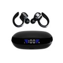 Auriculares sem fios intra-auriculares com ganchos para a orelha Bluetooth 5.0 Caixa de carregamento 2600 mAh com display e função 1