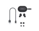 Auriculares sem fios intra-auriculares com microfone Bluetooth 5.0 Controlo de música e chamadas Alcance de 15 m Autonomia da bateria de 7 horas Caixa 2