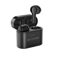 Auriculares sem fios tipo earbud com estojo de carregamento 500 mAh Bluetooth 5.0 Alcance 10 m Controlo de música e chamadas Duração da bateria 6 1