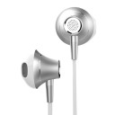 Auriculares tipo pecky para ouvir música Controlo de volume e reprodução no cabo Conector jack de 3,5 mm Cabo com 1,2 m de comprimento 3
