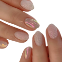 Aurora-effect op 24 stuks kunstnagels Chromen glans met glinsterend ontwerp Elegante kleurverandering afhankelijk van de kijkhoek Stijlvolle nagels 1