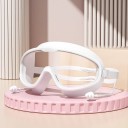 Außen-Schwimmbrille mit Ohrstöpseln Silikon-Wasserdichte Schwimmbrille für Pool, Meer und offene Gewässer 5