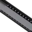 Ausziehbarer Organizer für Töpfe und Pfannen mit Schienen 42 × 21 × 3,5 cm aus Kohlenstoffstahl schwarz für Küchenschränke 5