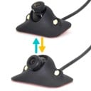 Auto camera met LED-verlichting en verstelbare lens Zelfklevende houder CCD-sensor 480 TVL PAL en NTSC-formaat Waterdichte uitvoering Kabel 6 m 5