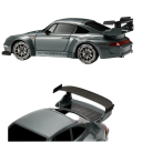 Auto da drift RC 1:24 20 km/h 4WD metallo plastica telecomando 3,7 V 20 minuti di guida luci LED batteria coni caricatore colore bianco 6