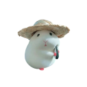 Auto Decoratie Hamster met Hoed Schattig Figuur voor het Dashboard Interieurdecoratie voor Auto Stijlvolle Accessoire voor het Interieur van het Voertuig 2