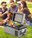 Auto-Kühlschrank 20L mit App-Steuerung 59,7×32×32 cm Kompressor grau-schwarz zum Kühlen von Lebensmitteln auf Reisen 2