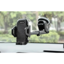 Auto mobiele telefoonhouder met zuignap telescopische arm 12,2-23,7 cm 360° draaibaar gewricht verstelbare hoek dashboard glas 2