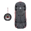 Auto RC 1:14 Veicolo classico elettrico con porte apribili luci lampeggianti telecomando 27 MHz 30 x 11,8 x 8,5 cm auto rosso per bambini 6+ 6