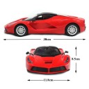 Auto RC 1:14 Veicolo classico elettrico con porte apribili luci lampeggianti telecomando 27 MHz 30 x 11,8 x 8,5 cm auto rosso per bambini 6+ 7