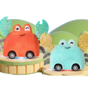 Auto RC con telecomando da polso 2,4 GHz giocattolo per bambini con luci LED mini auto da corsa con granchio rosso auto in plastica ricaricabile per bambini da 3 a 12 anni 2