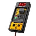 Auto relais tester 13,9 x 6,3 x 2,7 cm RT01 voor 4-pins en 5-pins relais met spanningsdisplay van autobatterij 11 tot 25 V zwart-geel 3