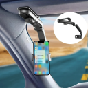 Auto zonneklep telefoonhouder 360° draaibare gewrichtsclip mobiele telefoonhouder universele montage zonder boren 2
