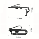 Auto zonneklep telefoonhouder 360° draaibare gewrichtsclip mobiele telefoonhouder universele montage zonder boren 3